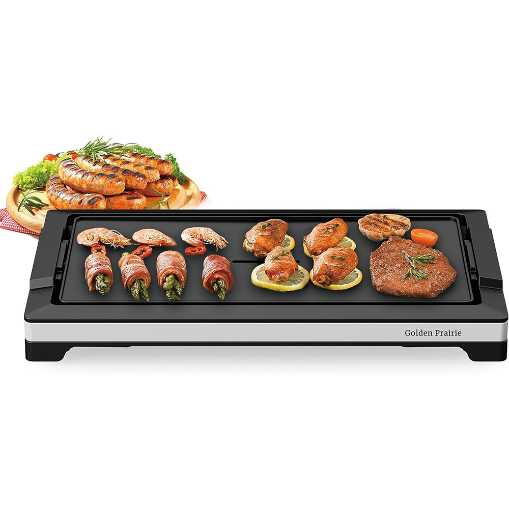 1800W Electric Fast Heat Up BBQ Grill Large Nonstick Cooking Plate Detachable