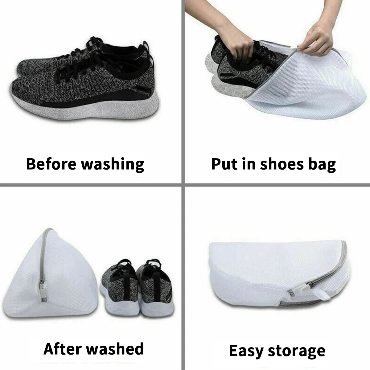 Washing Machine How To Clean White Sneakers Shoes Clean White - Main Image