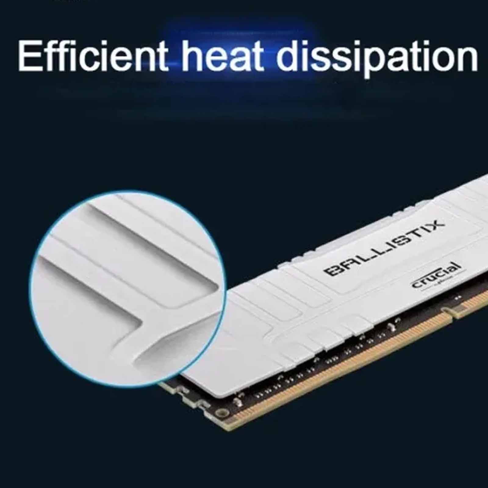 Crucial Ballistix 3200 MHz DDR4 32GB(2×16GB) RAM Desktop Memory