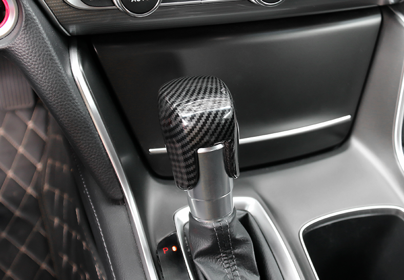 Gear Shift Knob Shifter Lever Trim Carbon Fiber Fit For Honda Accord ...