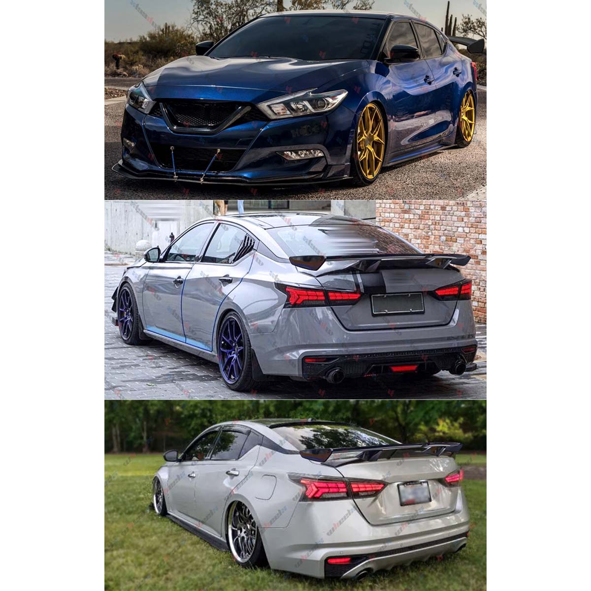 WheelX 55 Inch Rear Trunk Spoiler Wing For Nissan Altima – Matte Black JDM Pro Style