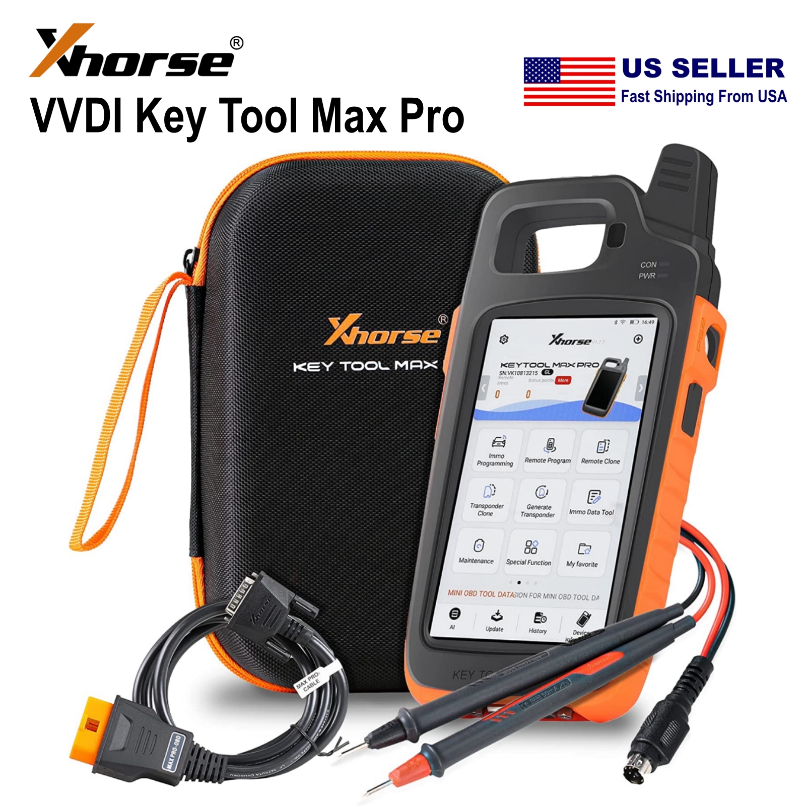 XKLOADER3 PROG TOOL VIPER DEI カーセキュリティ Xhorse VVDI Key Tool Max Pro Prog-rammer Support Read Voltage