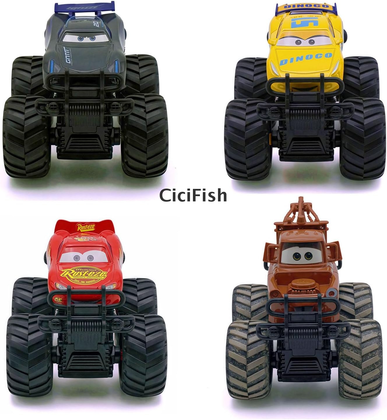 Disney Pixar Cars Big Wheel McQueen Metal Toy Car Friction Driven
