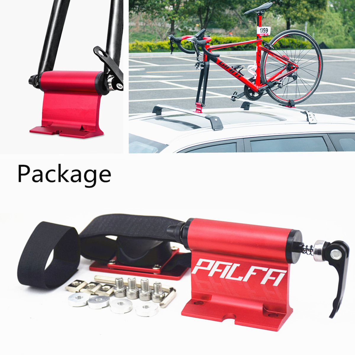 Hot Selling Bike luggage rack carrier Quick-release Roof Mount Rack Universal