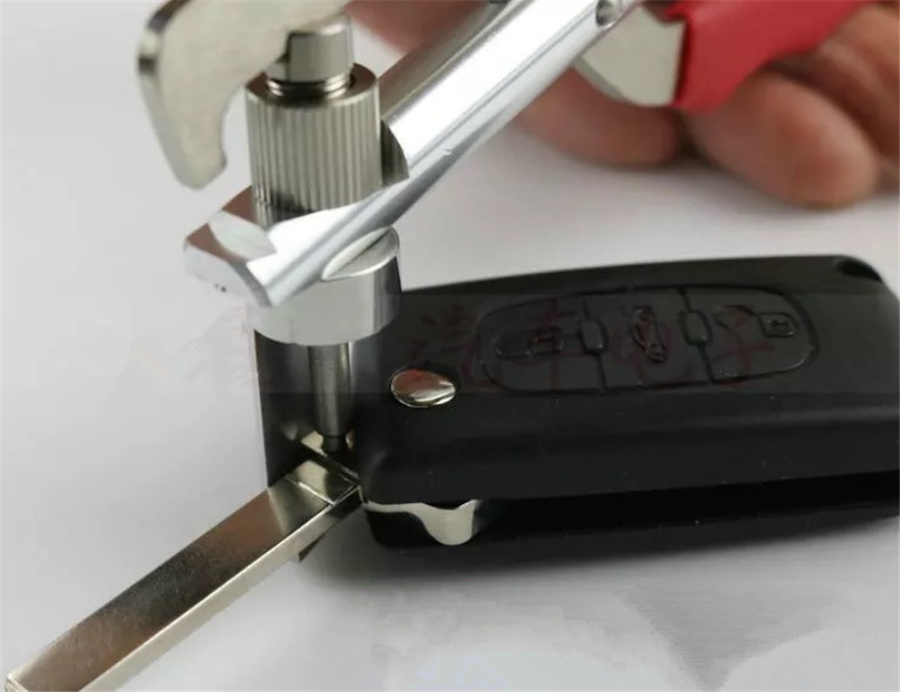 Durable Auto Remote Car Key Blade Pin Disassembling Clamp Pilers Lock Tool w/Box