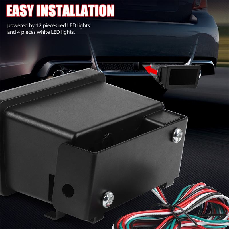 F1 style Smoked LED Rear Fog Tail Third Brake Light Reverse