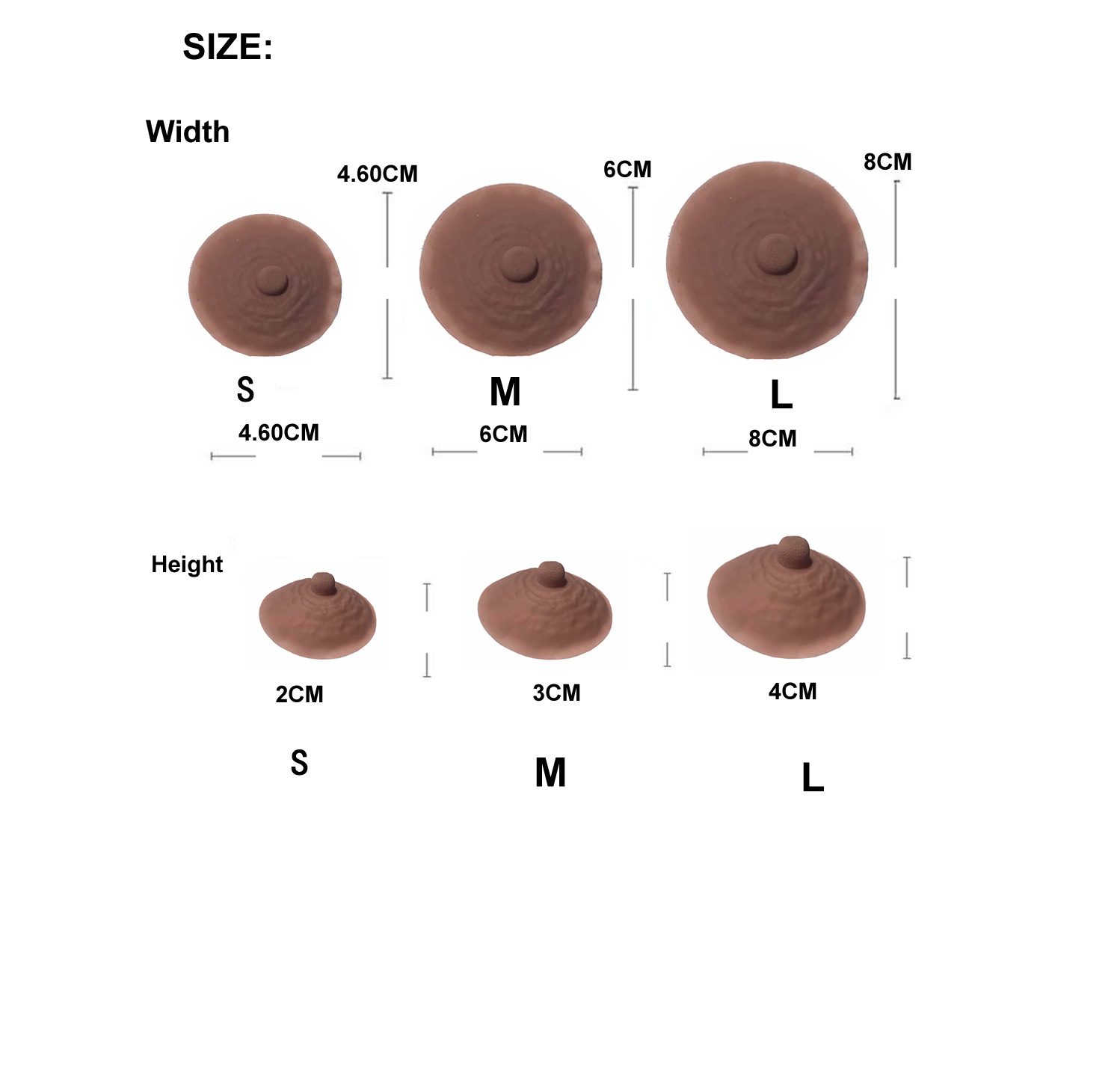 Nipple Stickers Silicone Teat Nipples Female False Nipple Breast