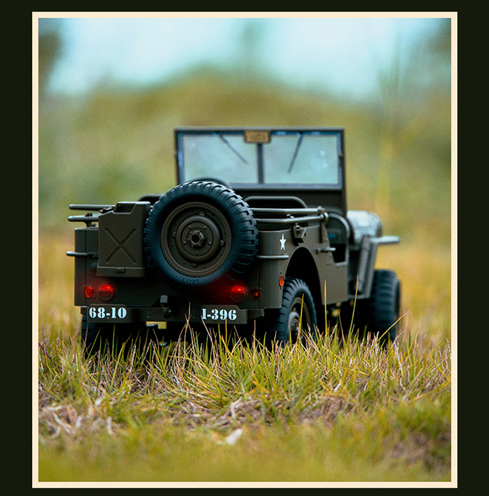 JJRC 1/10 C8815 RC Jeep 4WD Military Truck Off-Road RTR RC Car