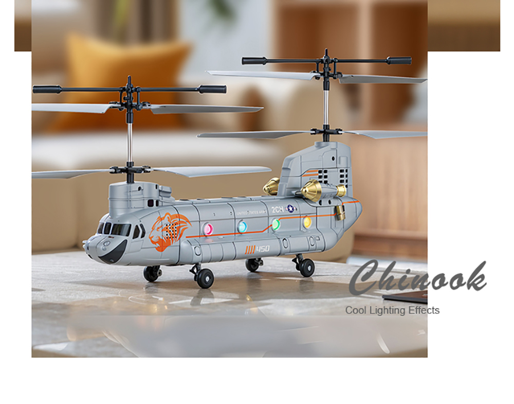 XK5 Chinook RC Helicopter Remote Control Smart Height