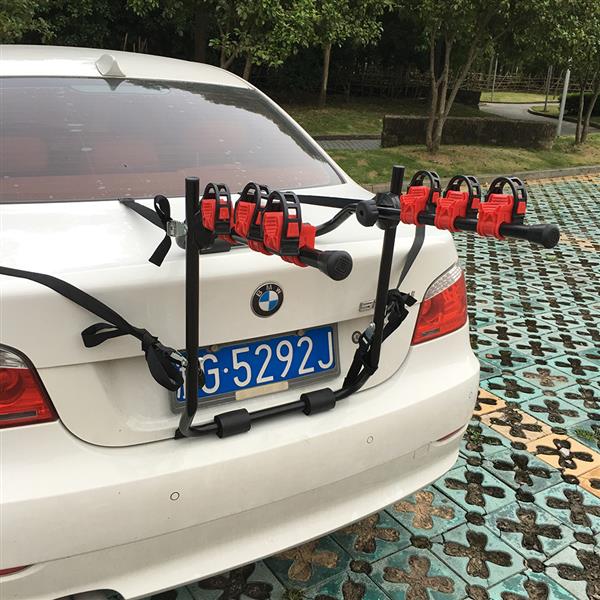 Trunk Mount 3Bike Carrier Hatchback SUV Car Bicycle Rack 60kg