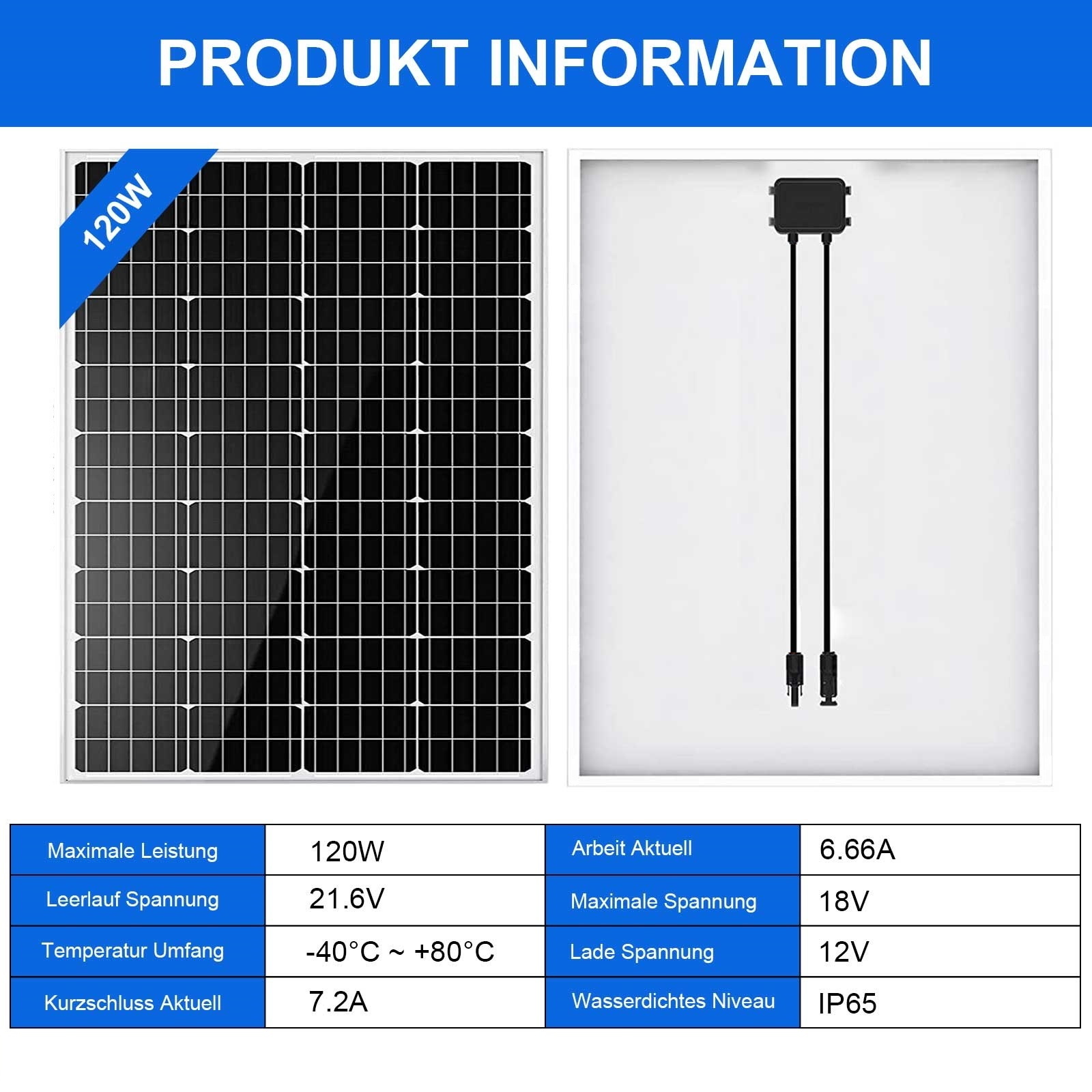 Wasserdichtes 9V 3W Solarpanel, Polykristalline Siliziumzelle Mit 93 Lichtdurchlassigkeit 95691095