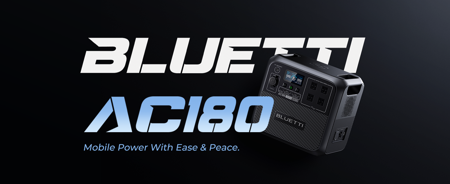 BLUETTI AC180 1800W 1152Wh Portable Power Station For RV