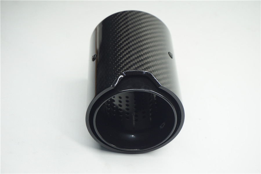 1X Car Real Carbon Fiber Exhaust tip For BMW M Performance Upgrade M2