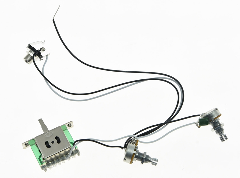 Guitar Prewired Wiring Harness Alpha 500K 16mmPots 1 Volume 1 Tone 3