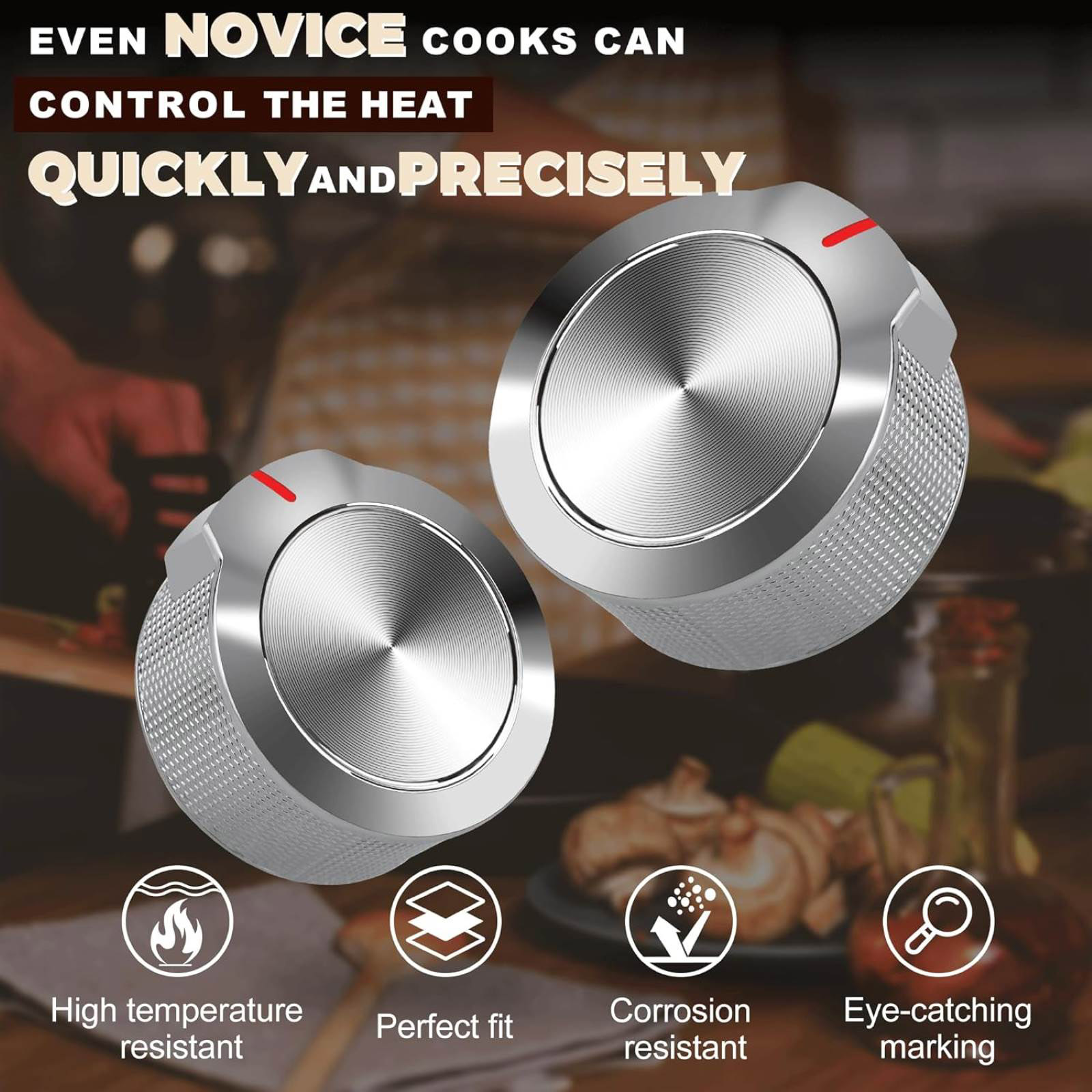 5*W11156487 Stove Knob Replacement For Whirlpool Gas Range Burner