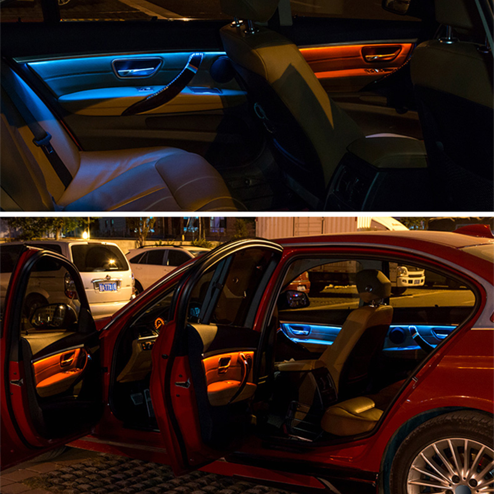 4x LED Ambient Light Interior Panel Door Atmosphere Lamp For BMW F30