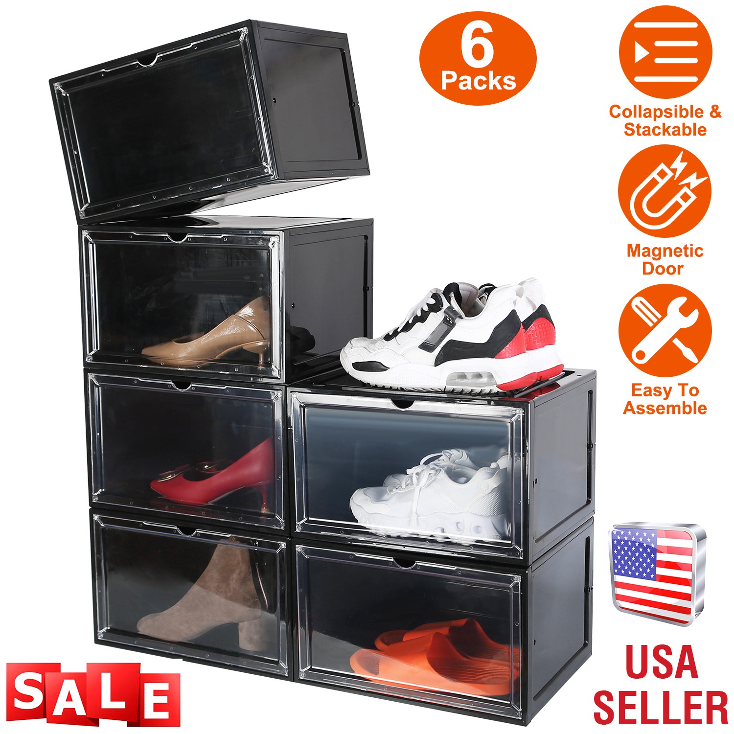 Plastic shoe best sale boxes for sale