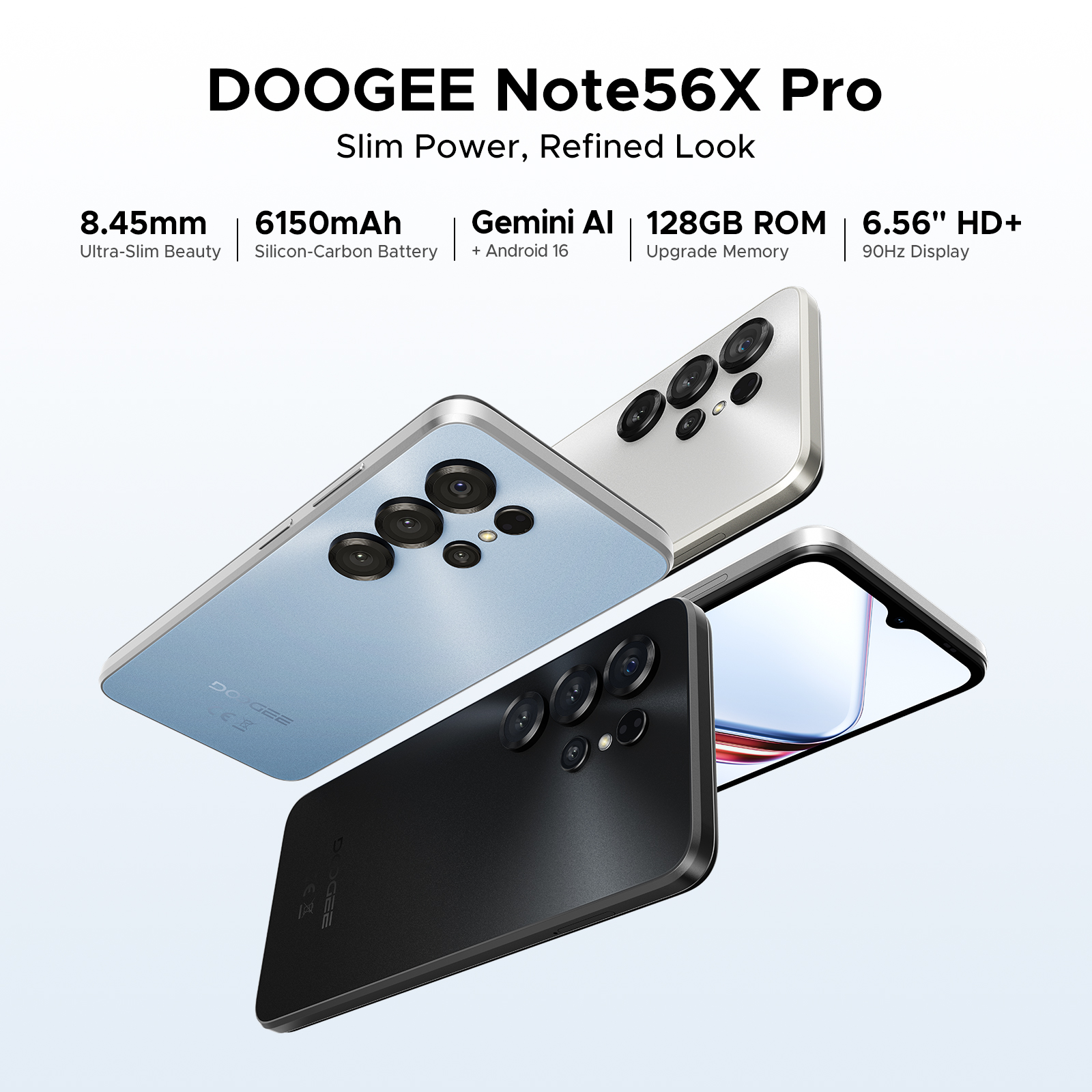 DOOGEE Note56X Pro Android 16 Unlocked Cell Phone 32GB+128GB