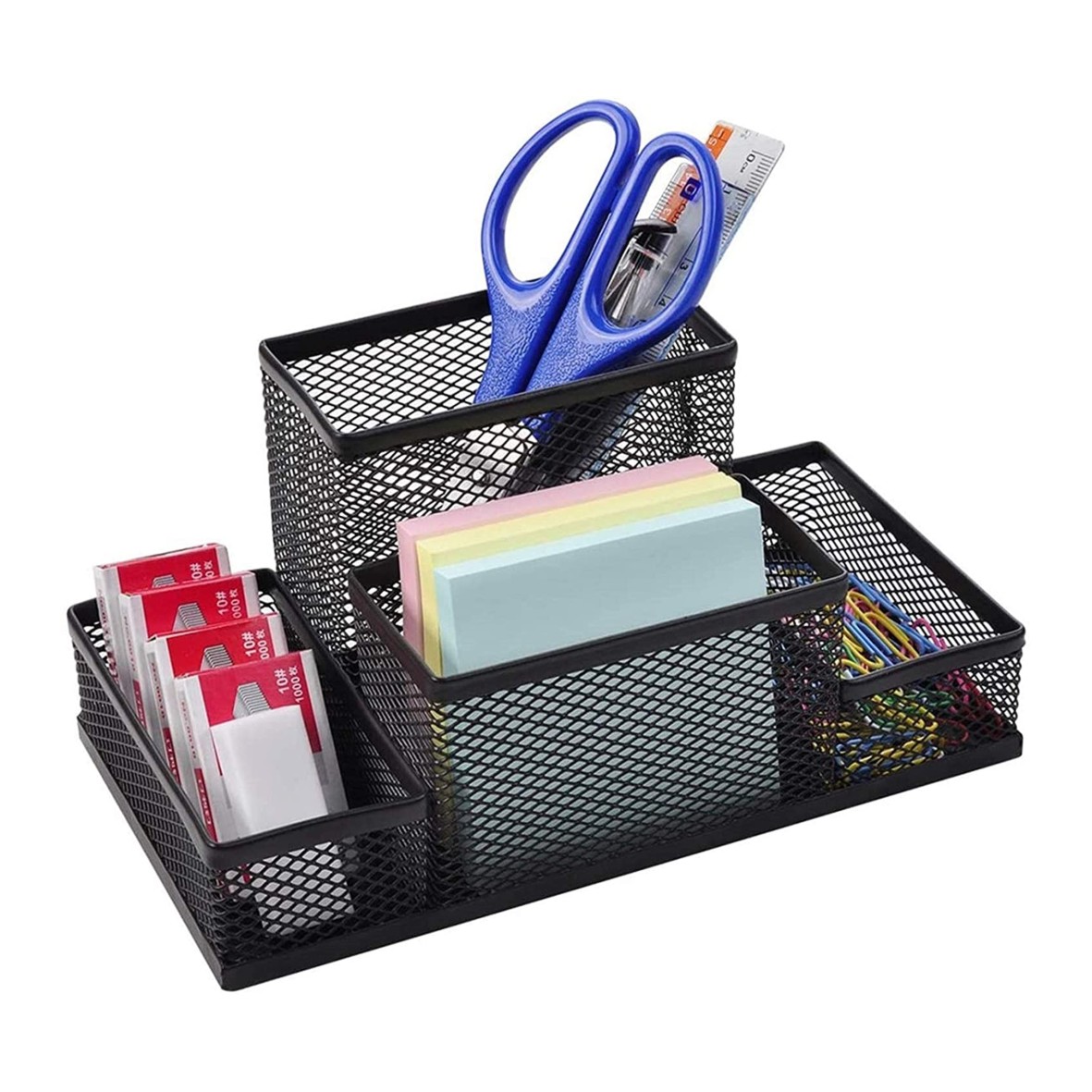 Mesh Office Stationery Desk Tidy Organiser Letter Tray Note Holder Pen 