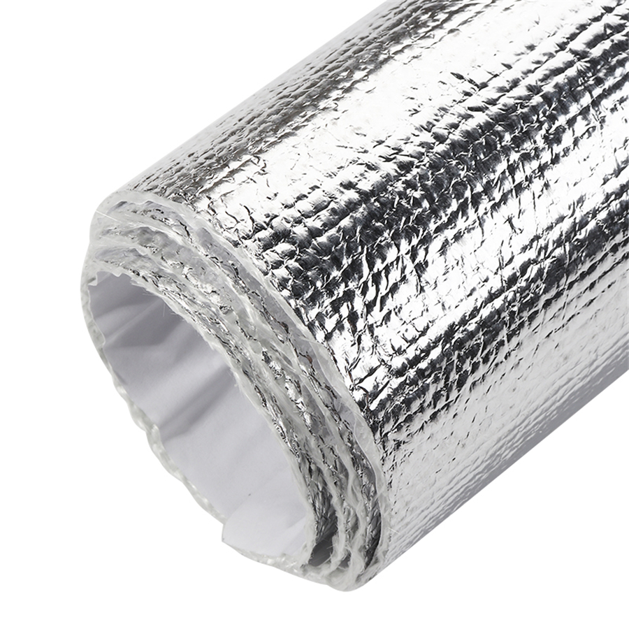 1MM Aluminium Heat Insulation Mat Exhaust Engine Pipe Cover Shield Self