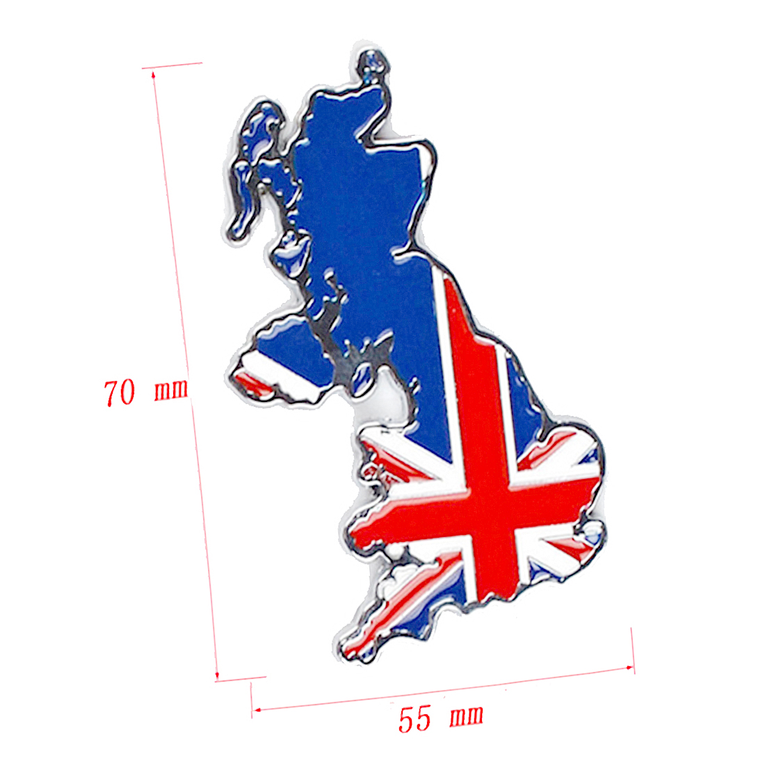 Set 3x sticker decal car bike bumper laptop macbook uk united kingdom flag map