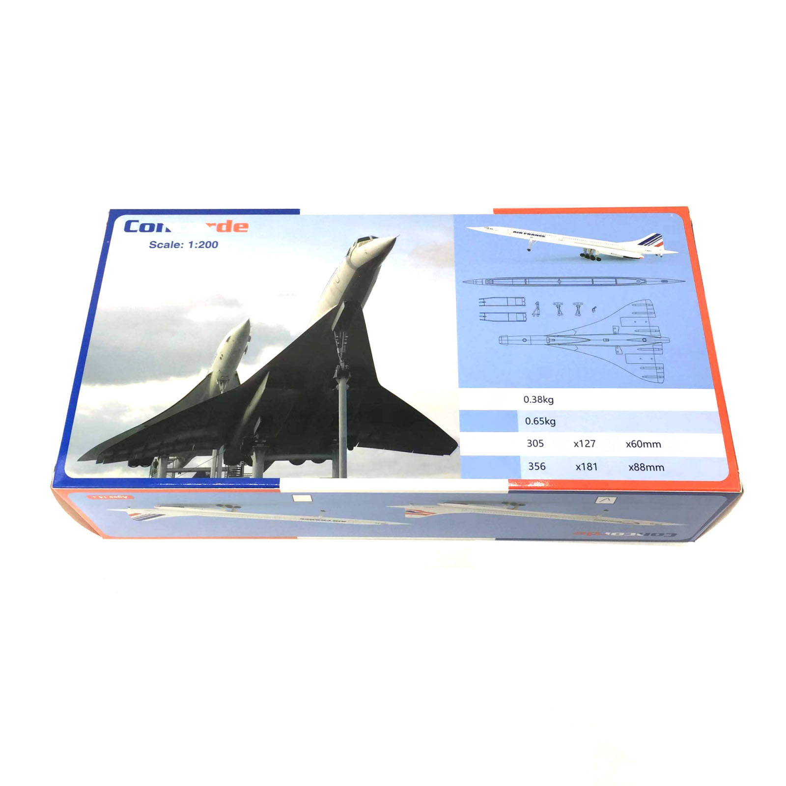 1/200 31CM Air France French Concorde Airplane Model