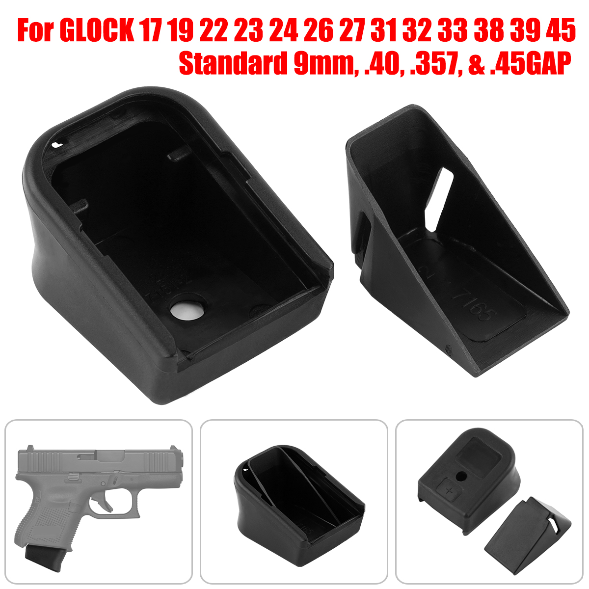 Plus2/+2 Magazine Insert/Extension for GLOCK 17 19 22 23 24 26 27