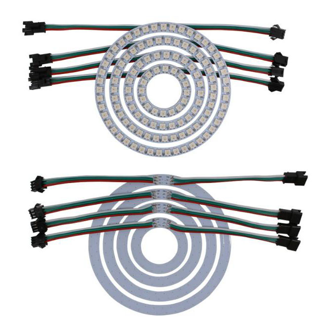50 LEDs WS2812B 5050 RGB - Modules Pixels 10x3mm, 5V, Pour Projets Arduino/DIY
