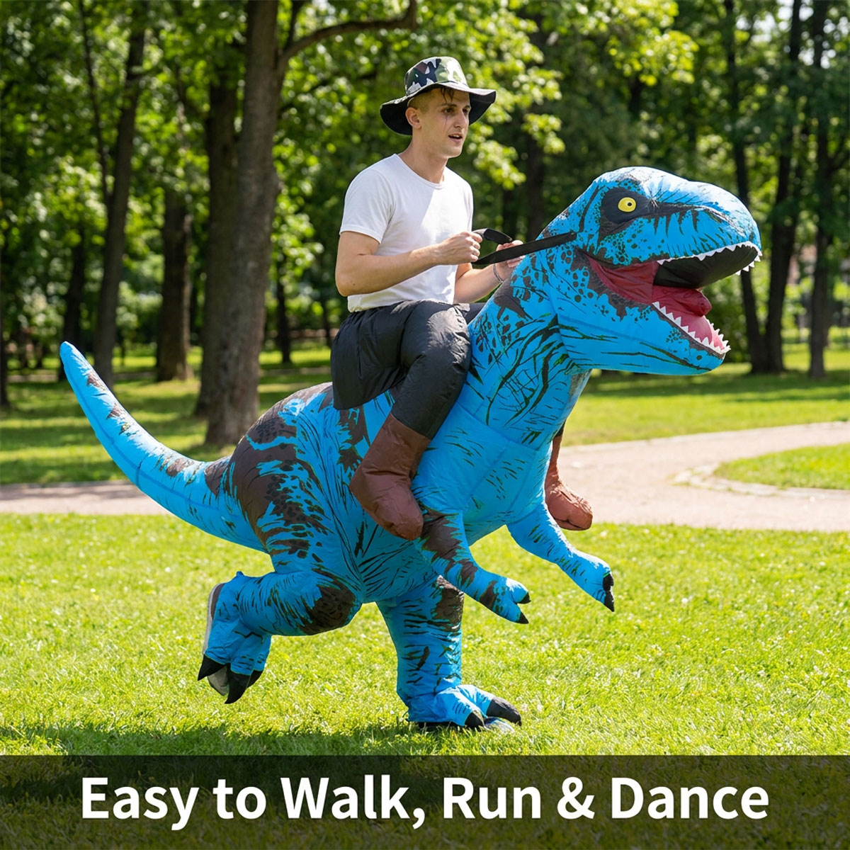 T-Rex inflatable costume product view 10