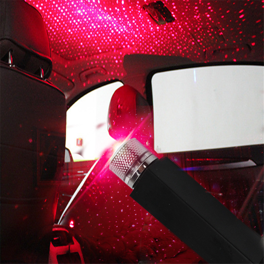 5v Mini Led Car Ceiling Projector Lamp Indoor Starry Atmosphere