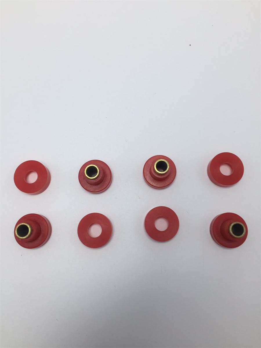 4x For Suspension 90.9053R Red Poly Peterbilt Exhaust Bushings kit High