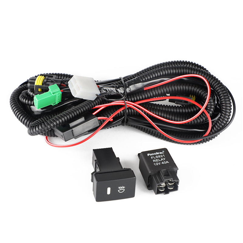 2 x H11 Front Fog Light Bulb Holder Plug Cable Wire Socket for Avensis Prius Verso S