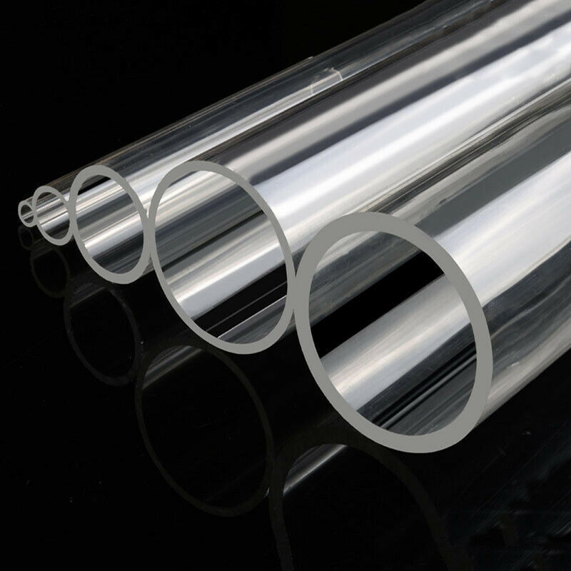 6mm45mm Diameter Clear Acrylic Plastic Tube Pipe 100/200/300mm Length