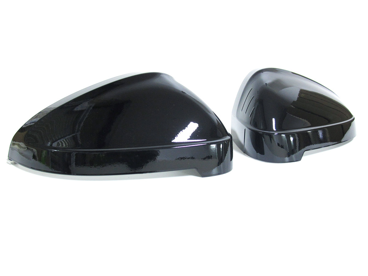 Glossy Black Mirror Cover Caps for Audi A4 B9 A5 S5 RS5 W/O Lane Assist ...