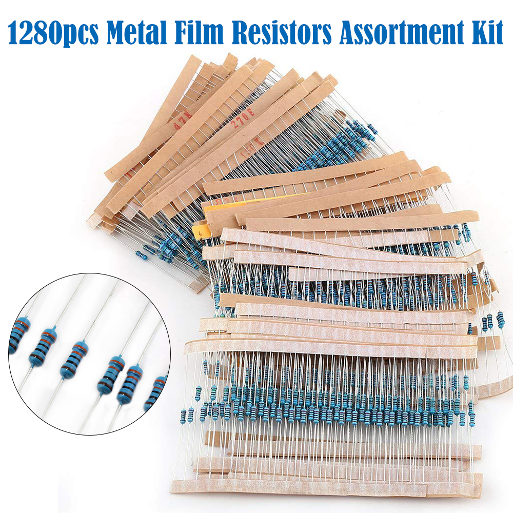 28 Werte je 20 Stück Metallschicht Widerstände 0,25W 5% Metallfilm Resistor