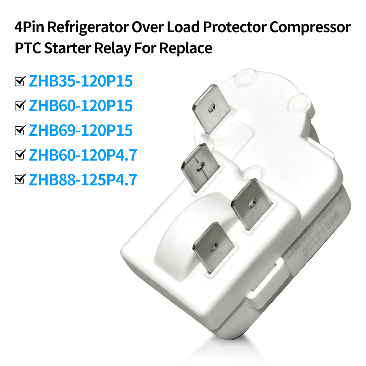 Arrancador De Refrigerador TY-QZ-108 Protector B52-120 Accesorios De Relé De Compresor Con Condensador 4 5uf Para Refrigerador Haier