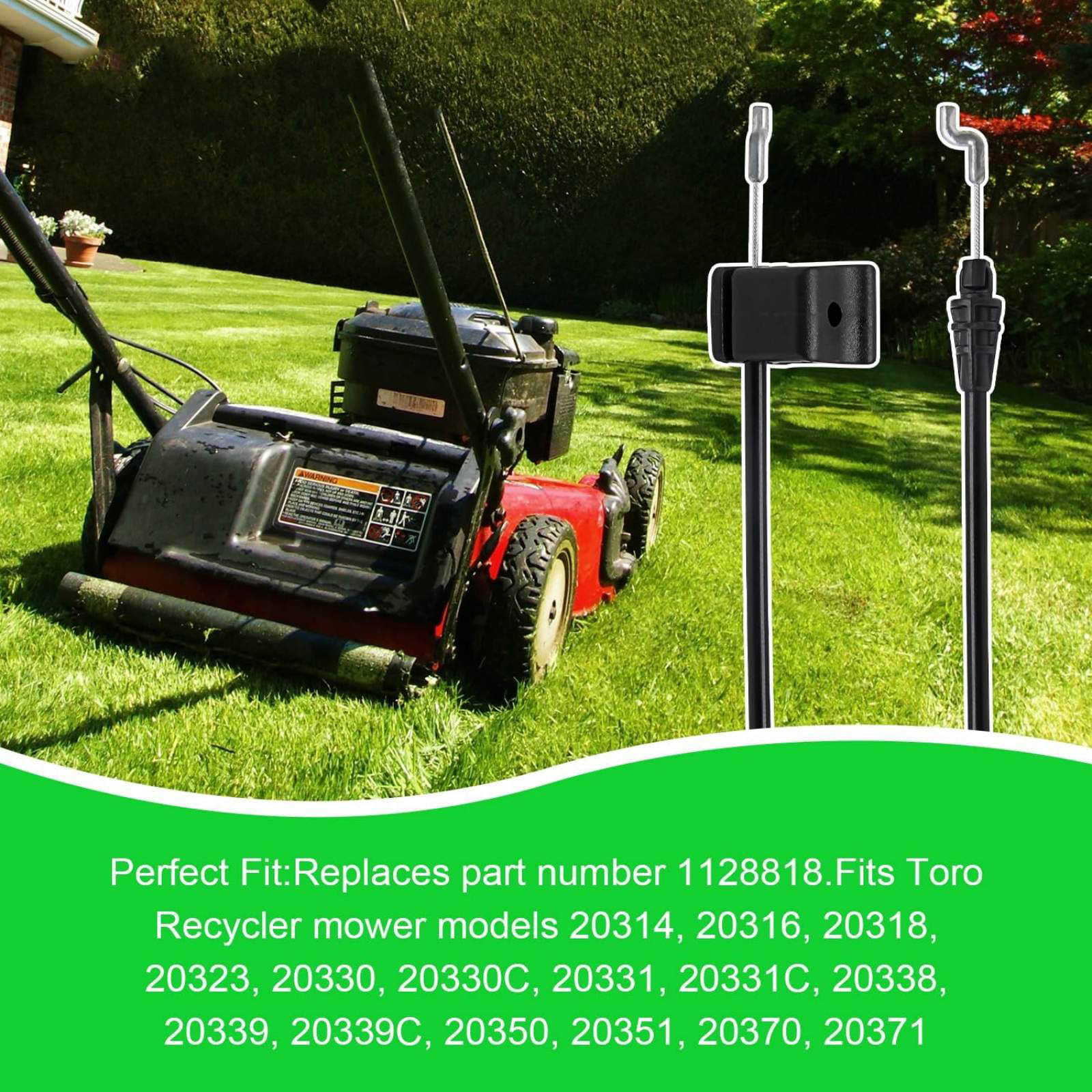 1 * 50 Inch(127cm) 1128818, 112-8818 Mower Brake Cable For Toro