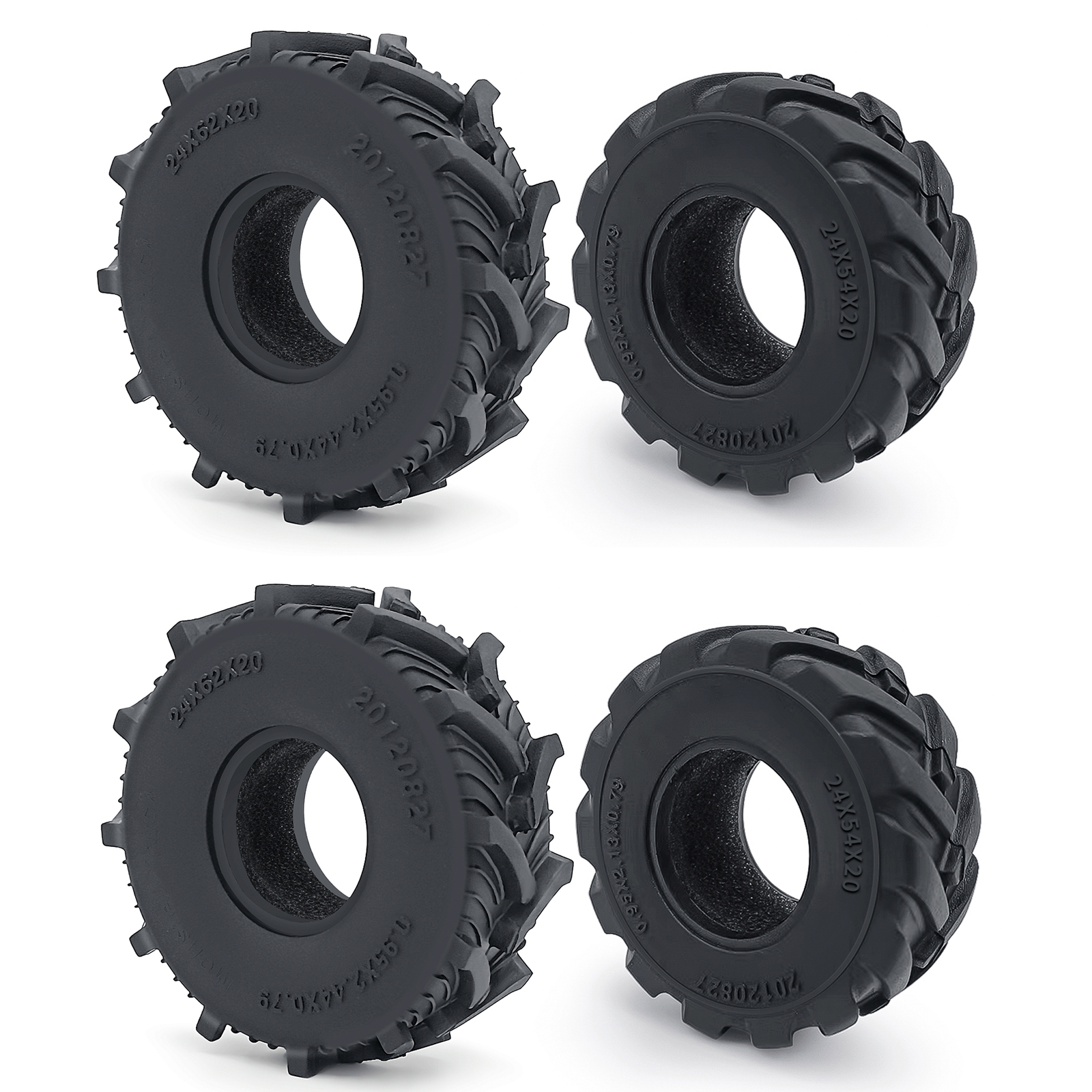 4P Aluminium Alloy 1.3" Beadlock Wheel Rims For 1/24 1/18 SCX24 TRX4m