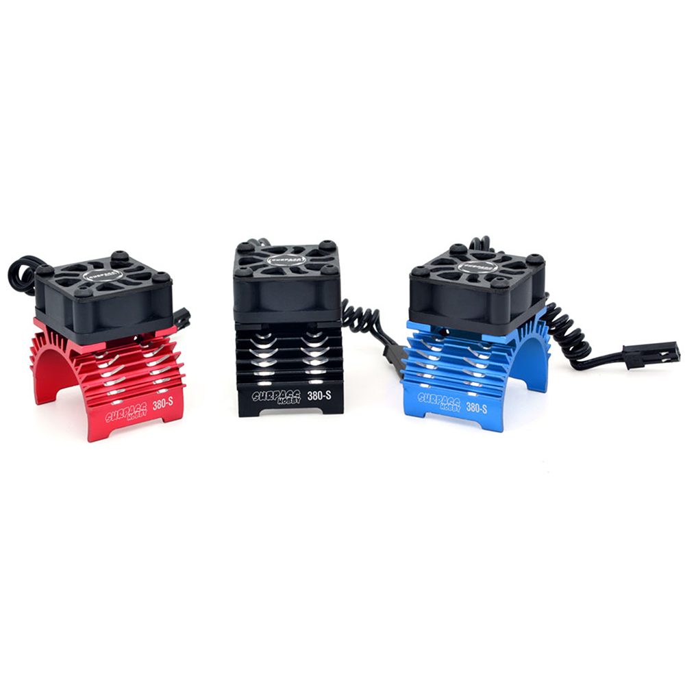 Kühlkörper Für 380/390 RC-Motoren – Aluminium, Mit JST-Stecker, Einfache Montage (Schwarz)