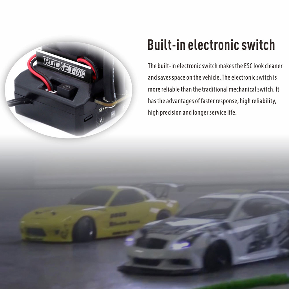 Rocket-RC 540 Brushless Sensored Motor 130A ESC Combo BEC 6V/5A