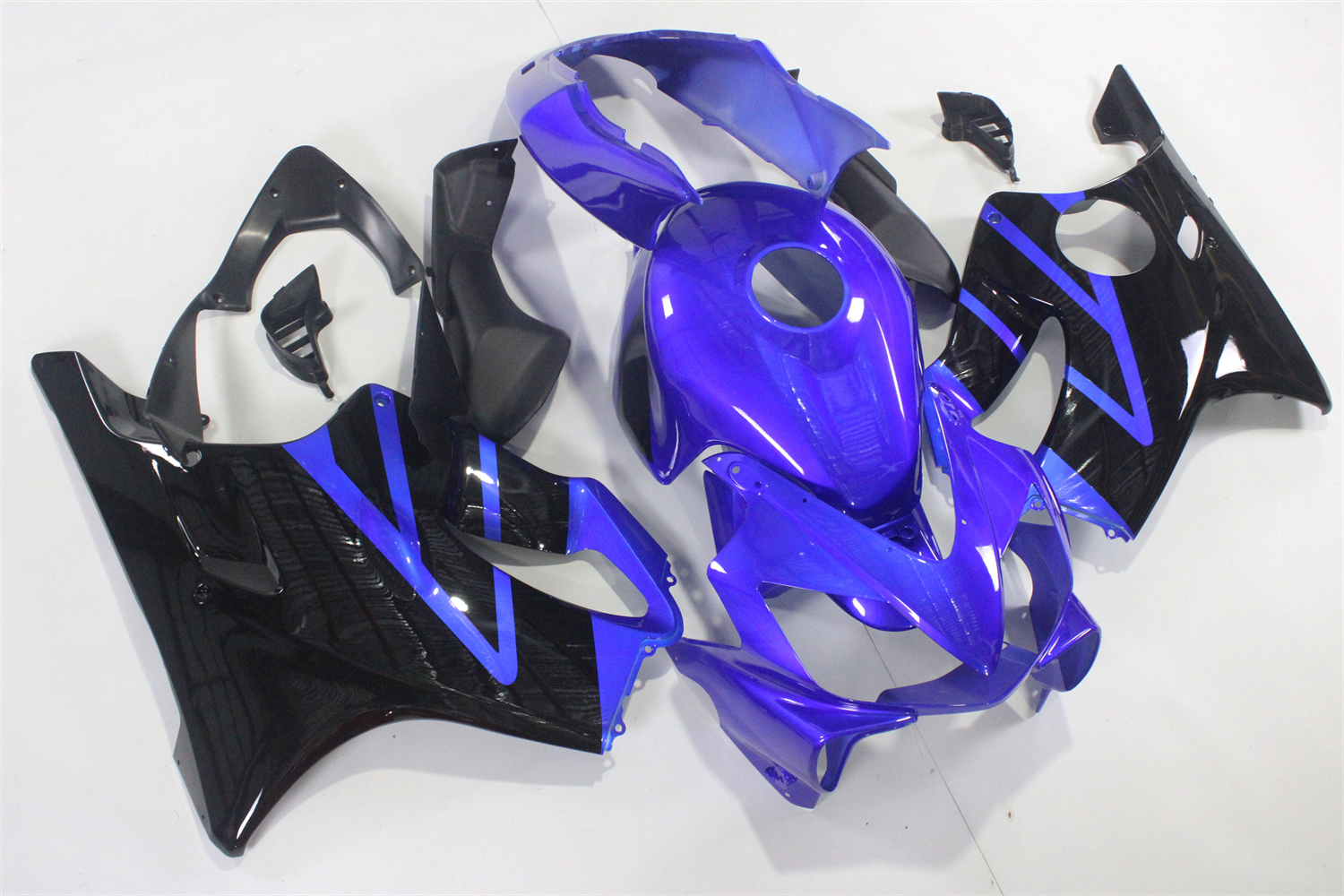 GL Blue Injection Fairing w/ Tank Cover Fit for Honda 2004-2007