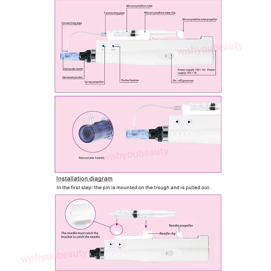 12/24/36Pin Nano Skin Water Pen Care Facial Wrinkle Removal