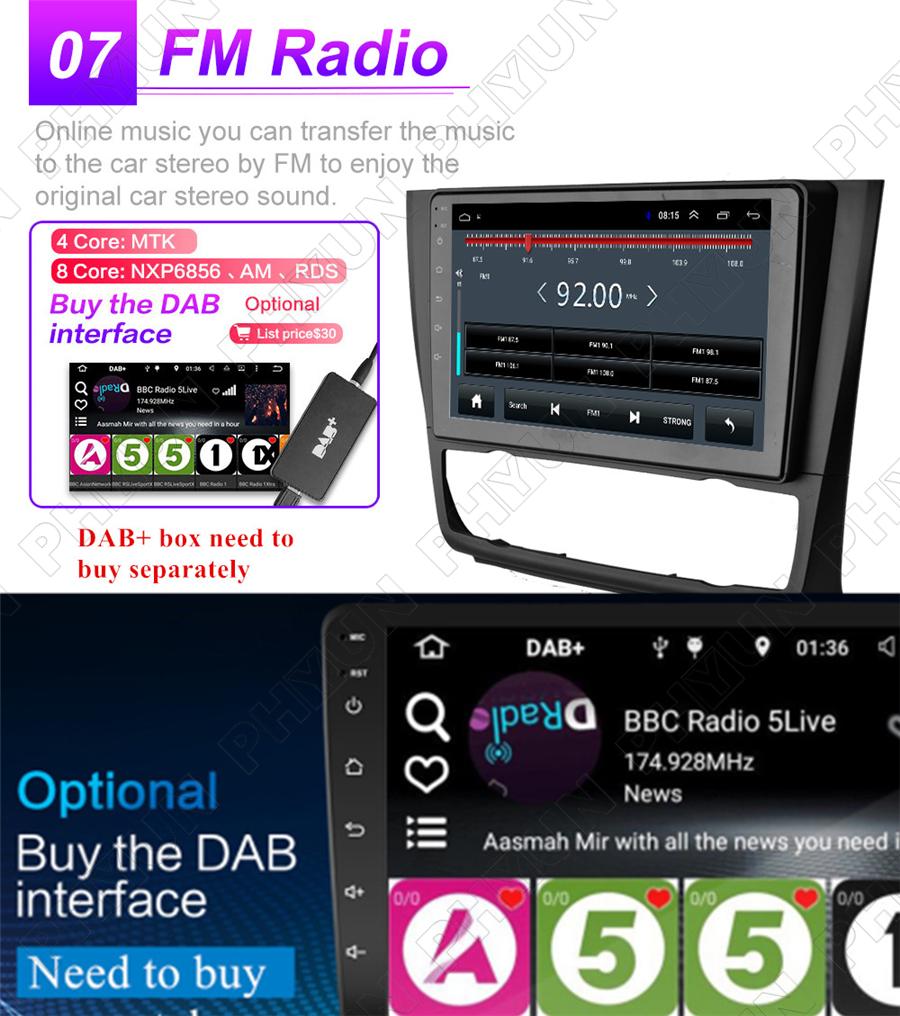  XTRONS Estéreo de coche de pantalla táctil IPS de 10.25  pulgadas para BMW Serie 1 E81 E82 E87 E88 sin pantalla original, Android 11  Radio navegación GPS para coche, Octa Core