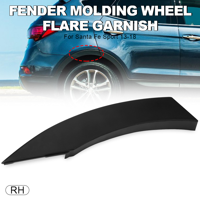 Rear Fender Molding Wheel Flare Garnish Right Fits for 13-18