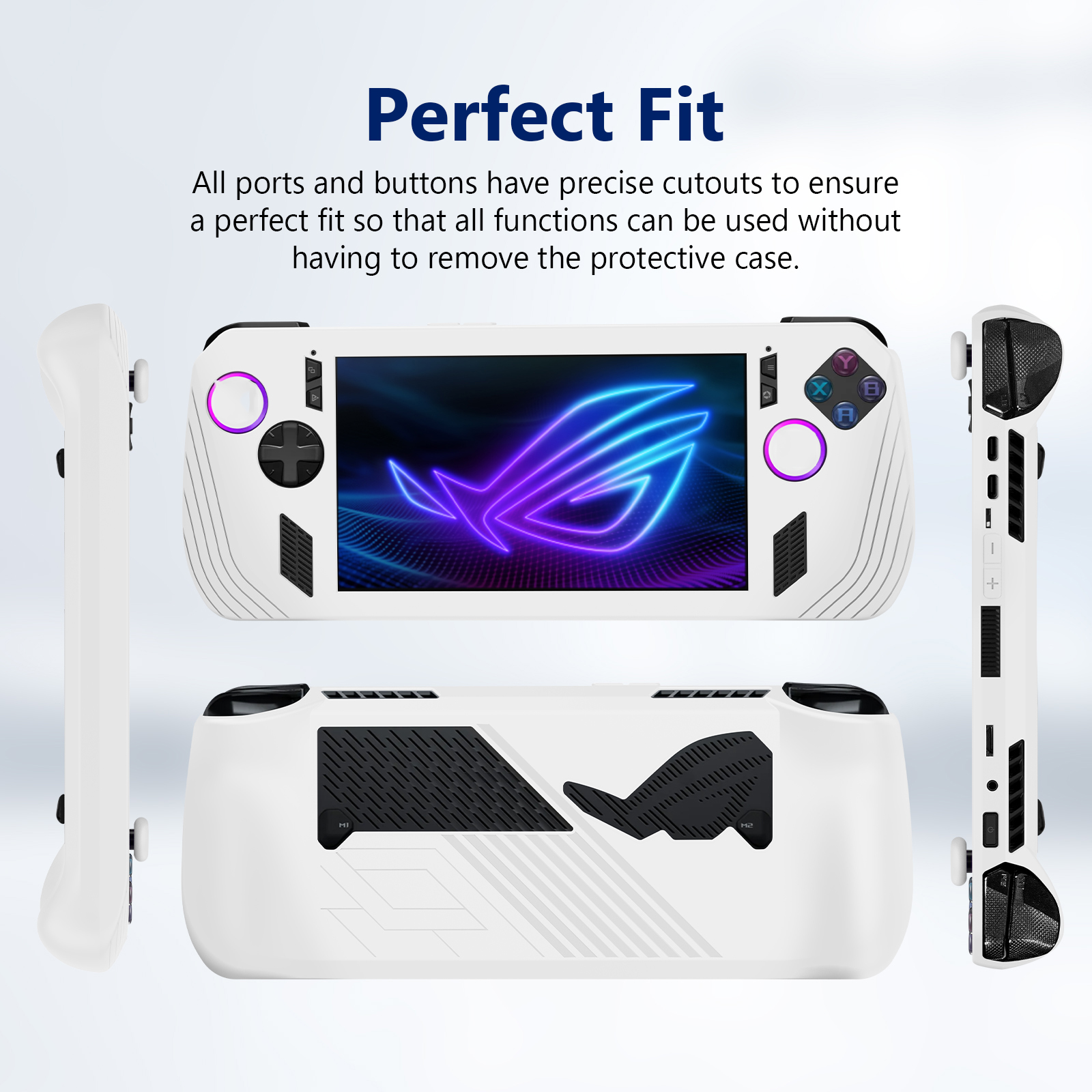 For ASUS Rog Ally X Console Silicone Protective Case Cover