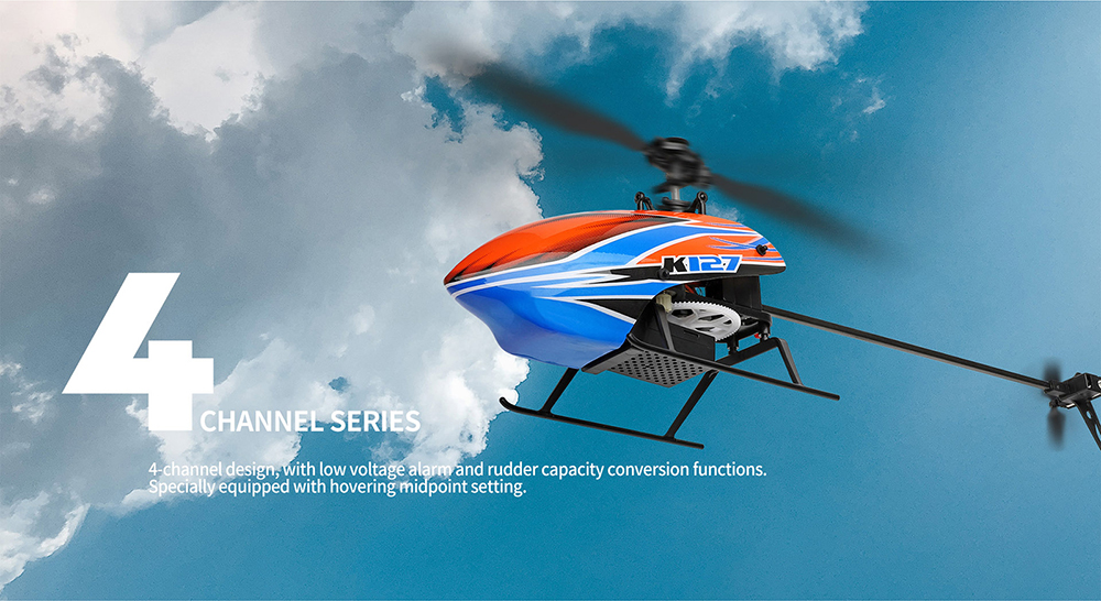 WLtoys K127 2.4G 4CH 6-Aixs Gyro Fixed Height Mini RC