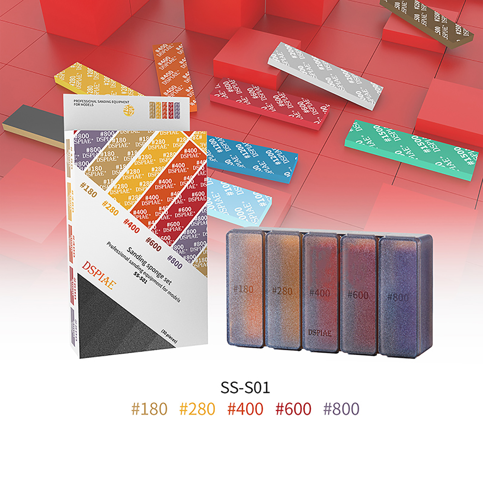 Sanding Sponge Set For Dspiae Gundam GK Military Model Sandpaper Making