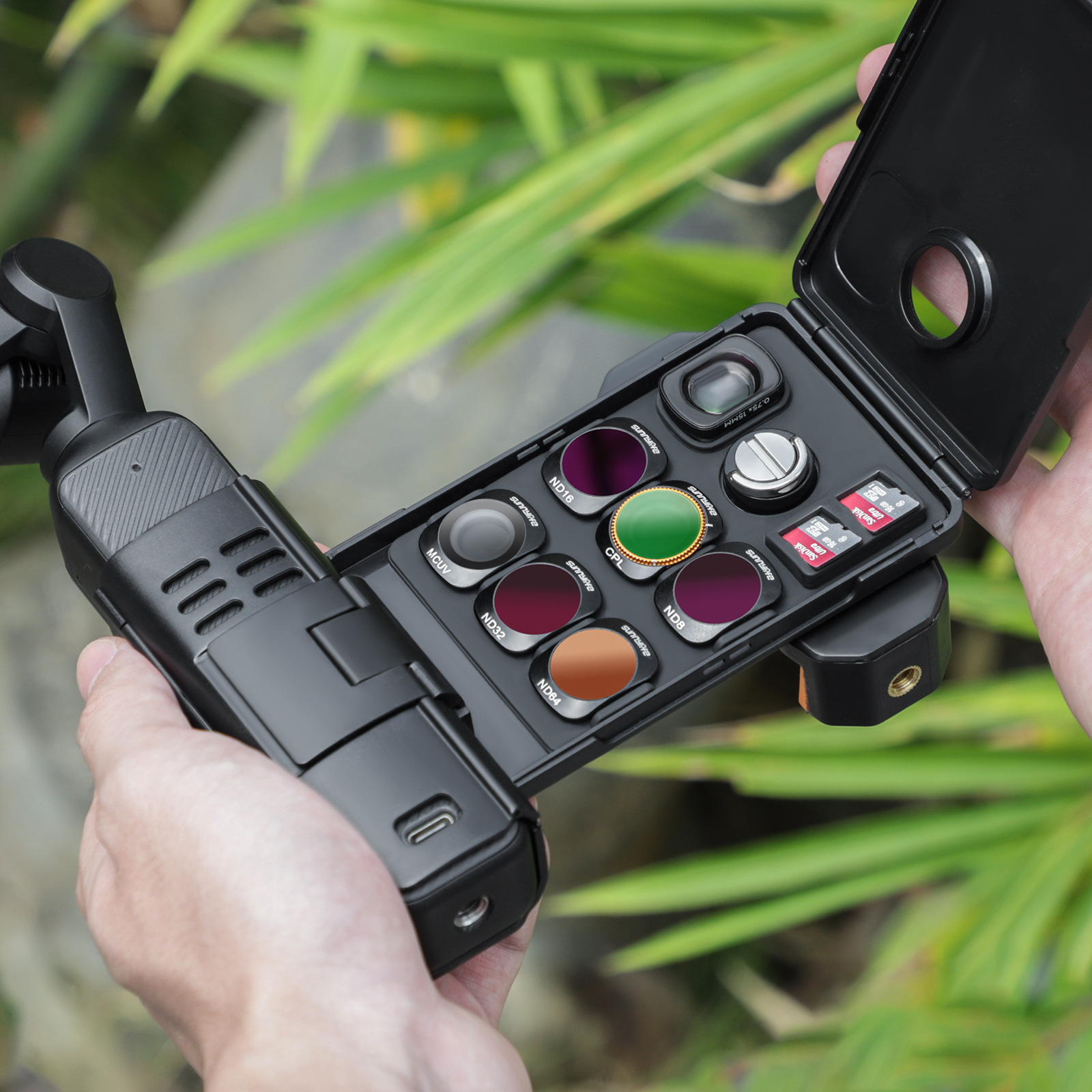 Extension Bracket Phone Clip Holder For DJI OSMO Pocket 3 Camera