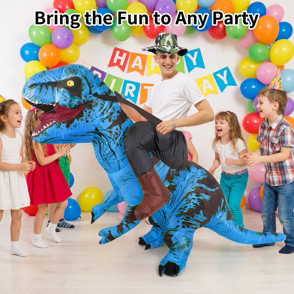 T-Rex inflatable costume product view 9