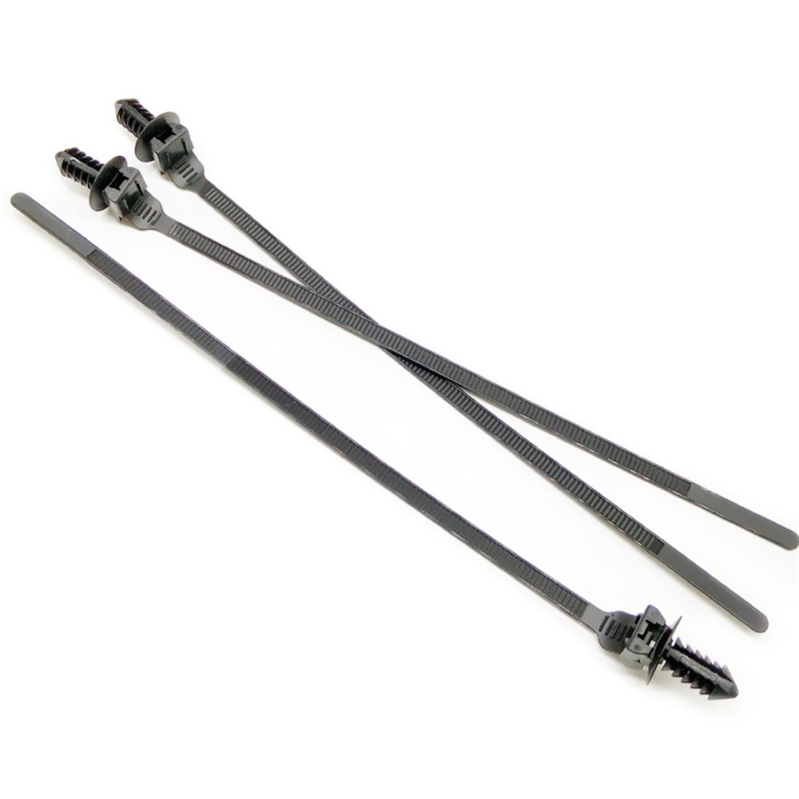 50 X Nylon Car SUV Tie Wrap Cable Fastening Clips Selflocking Bundled